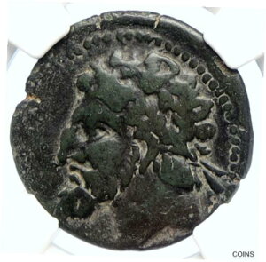 ヌミディア ミチプサ マシニッサ王国 古代ギリシャ ローマ スタイル コイン NGC i105728KINGDOM OF NUMIDIA MICIPSA Massinissa Ancient Greek Roman Style Coin NGC i105728