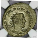AD 244-249 ローマ帝国 AR ダブル デナリウス フィリップ 1 世 NGC AU b-5244-249 AD Roman Empire AR Double-Denarius Philip I NGC AU b-5(3)