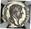 yɔi/iۏ؏tz AeB[NRC RC   [] 134 NGC Ch AU Hadrian Denarius Roman Empire Fides Fruit Lustrous (21083106C)