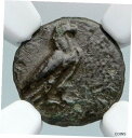 yɔi/iۏ؏tz AeB[NRC RC   [] KYME in AEOLIS Ancient 350 BC Silver Greek ANTIQUE Coin EAGLE & VASE NGC i89751