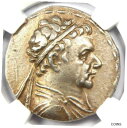 バクトリア ヘリオクレス AR テトラドラクマ コイン 145-130 BC - NGC Choice VF - 5/5 表面!Bactria Heliocles AR Tetradrachm Coin 145-130 BC - NGC Choice VF - 5/5 Surfaces!(3)