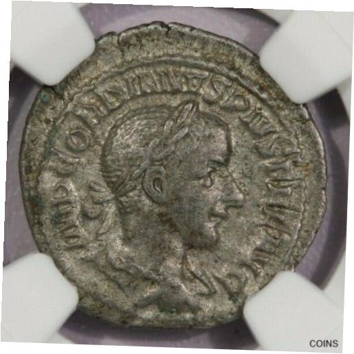 yɔi/iۏ؏tz AeB[NRC RC   [] 238-244 AD Roman Empire AR Denarius Gordian III NGC XF b-5