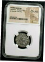 ローマ銀彩皇帝ガリエヌスのダブル デナリウス ジュピター リバース NGC Ch AURoman Silvered Double-Denarius of Emperor Gallienus Jupiter Reverse NGC Ch AU