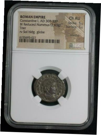 ڶ/ʼݾڽա ƥ    [̵] Follis of Roman Emperor Constantine I The Great, Trier Mint NGC Ch AU 5/5
