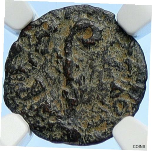 yɔi/iۏ؏tz AeB[NRC RC   [] PONTIUS PILATE Tiberius Jerusalem JESUS CHRIST TRIAL Old Roman Coin NGC i106170