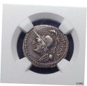 (紀元前 100 年) ローマ共和国 - AR デナリウス P. セルヴィリウス M.f. Rullus、NGC Ch VF。(100 BC) Roman Re...