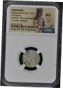 【極美品/品質保証書付】 アンティークコイン コイン 金貨 銀貨 [送料無料] Crusader Bohemond III AD 1202-1232 AR Denier NGC AU53
