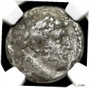 フェニキア。タイヤ。紀元前126/5〜紀元65/6。 AR 半シェケル、西暦 19 年以降、NGC FPHOENICIA. Tyre. 126/5 BC-AD 65/6. AR Half Shekel, After AD 19, NGC F(3)