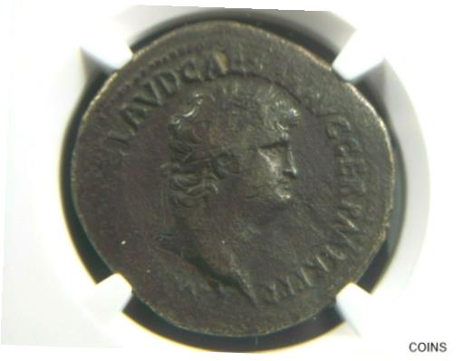 yɔi/iۏ؏tz AeB[NRC RC   [] Roman Sestertius of Emperor Nero, Roma reverse Struck 65 AD NGC Ch F 6011