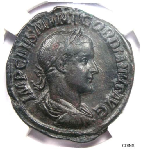  アンティークコイン コイン 金貨 銀貨  Roman Gordian III AE Sestertius Copper Coin 238-44 AD - Certified NGC Choice VF