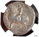 【極美品/品質保証書付】 アンティークコイン 硬貨 Celts, Eastern Europe (300-200 BC) AR Tetradrachm 