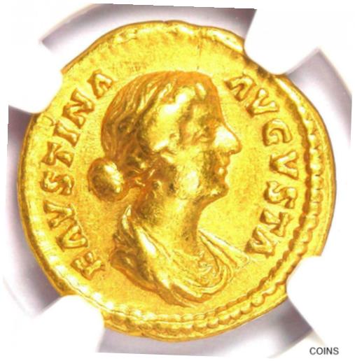  アンティークコイン 金貨 Faustina Junior AV Aureus Gold Coin 147-175 AD - NGC VF - 5/5 Strike & Surfaces!  #gct-wr-011044-1538