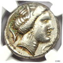 シチリア リリバイオン AR テトラドラクマ タニット コイン 350-300 BC - 認定 NGC AUSicily Lilybaion AR Tetrad...