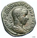 yɔi/iۏ؏tz AeB[NRC RC   [] GORDIAN III Authentic Ancient 241AD Sestertius Roman Coin LAETITIA NGC i103468