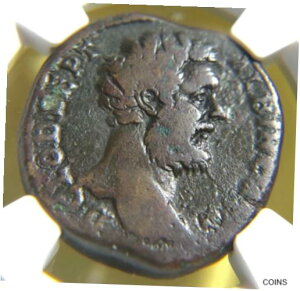 カエサルとしてのクロディウス・アルビヌス (AD 193-195) セステルティウス、NGC Ch FClodius Albinus as Caesar (AD 193-195) Sestertius, NGC Ch F