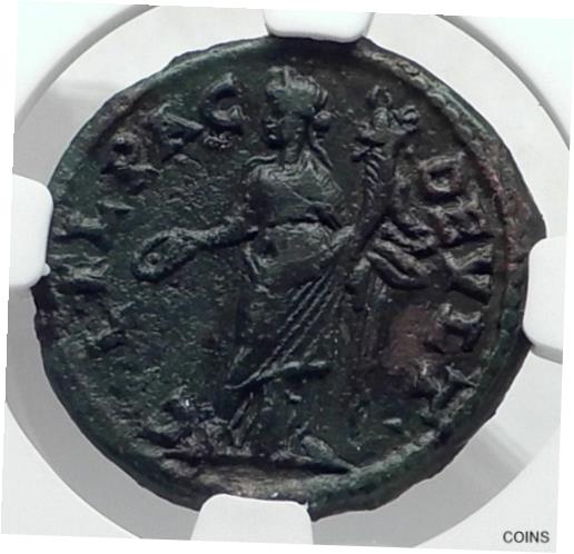 【極美品/品質保証書付】 アンティークコイン コイン 金貨 銀貨 [送料無料] PHILIP II as Caesar Ancient 244AD DEULTUM Thrace Romona Coin HOMONOIA NGC i80125