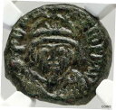 【極美品/品質保証書付】 アンティークコイン コイン 金貨 銀貨 [送料無料] PHOCAS Authentic Ancient Half Follis of CARTHAGE BYZANTINE Coin NGC i83552