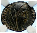 コンスタンティヌス 1 世大戦車 GOD HAND @ HEAVEN 古代ローマコイン NGC i106549CONSTANTINE I the Great C...