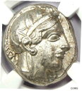 【極美品/品質保証書付】 アンティークコイン コイン 金貨 銀貨 [送料無料] Athens Athena Owl Tetradrachm Coin (440-404 BC) - NGC C..