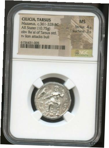 ڶ/ʼݾڽա ƥ Ų Mazaeus c. 361-328 BC AR Stater 10.75g MS Strike 4/5 Surface 3/5, RARE, NGC [̵] #oot-wr-011044-3689