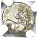 トラキア ケルソネソス AR ヘミドラクム ライオン シルバー コイン 紀元前 300 - 認定 NGC AUThracian Chersonesus AR H...