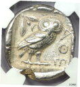 yɔi/iۏ؏tz AeB[NRC RC   [] Athens Athena Owl AR Tetradrachm Silver Coin (440-404 BC) - NGC Choice XF (EF)