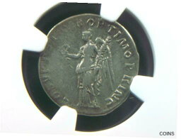 【極美品/品質保証書付】 アンティークコイン コイン 金貨 銀貨 [送料無料] Silver Denarius Roman Emperor Trajan, Victory standing Reverse NGC Ch F 1023