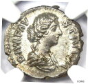 【極美品/品質保証書付】 アンティークコイン コイン 金貨 銀貨 [送料無料] Faustina Junior AR Denarius Coin 147-175 AD - Certified NGC MS UNC - 5/5 Strike!