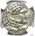 シチリア ポエニ AR テトラドラクマ ヘラクレス ホース キャンプ コイン 紀元前 300 年。 NGCチョイスAUSicily Punic AR Tetra...