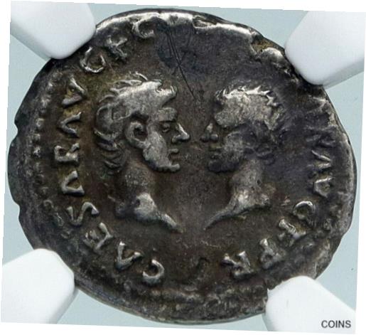 【極美品/品質保証書付】 アンティークコイン コイン 金貨 銀貨 [送料無料] VESPASIAN Dynastic TITUS DOMITIAN Ancient 70AD Rome Silver Roman Coin NGC i88364