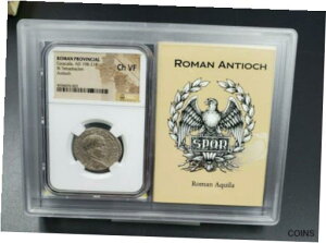 ローマ属州カラカラ テトラドラクマ アンティオキア銀貨 NGC CH VF ストーリー ブックRoman Provincial Caracalla Tetradrachm Antioch Silver Coin NGC CH VF Story Book