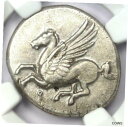ギリシャ コリント AR スターター ペガサス & アテナ シルバー コイン 紀元前 300 - NGC Choice XF (EF)Greek Corinth...