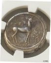 Bruttium、カウロニア ステーター BC 475-410 NGC NGC VF 古代銀貨Bruttium, Caulonia Stater 475-410 BC NGC NGC VF Ancient Silver Coin(3)