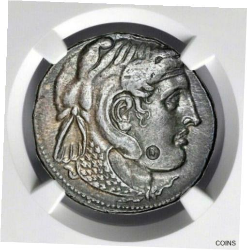 【極美品/品質保証書付】 アンティークコイン 銀貨 Ptolemy I Egypt Alexander III the Great 323 BC AR (silver) Tetradrachm NGC Ch XF 送料無料 sot-wr-011045-4174