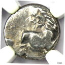 トラキアのケルソネソス AR ヘミドラクム ライオン銀貨 紀元前 300 - NGC Choice VFThracian Chersonesus AR Hemi...