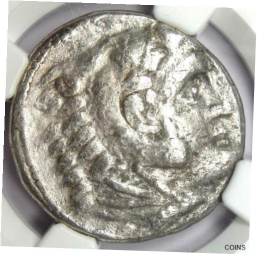 yɔi/iۏ؏tz AeB[NRC RC   [] Celtic Alexander the Great III AR Tetradrachm Celts Coin 200 BC - NGC Fine