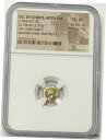 ミティリーン、レスボス島 1/6th エレクトラム ステーター 454-427 BC NGC CHXF オス ヘッド 表面Mytilene, Lesbos 1/6th Electrum Stater 454-427 BC NGC CHXF Male Head Obverse(3)