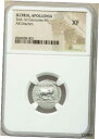 イリリア。アポロニア。 Ca.紀元前2世紀から1世紀。 ARドラクマ。 NGC XFILLYRIA. Apollonia. Ca. 2nd-1st Centuries BC. AR drachm. NGC XF(3)