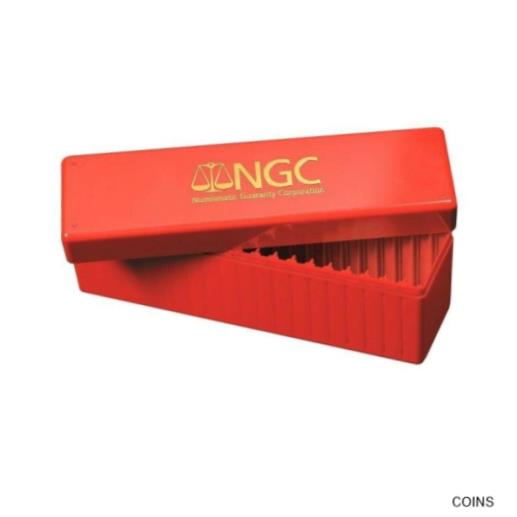 【極美品/品質保証書付】 アンティークコイン コイン 金貨 銀貨 [送料無料] 2 New NGC Plastic Red Slab Box For 20 Certified Coins For Storage Or Shipping