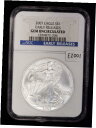 【極美品/品質保証書付】 アンティークコイン コイン 金貨 銀貨 [送料無料] 2007 1 oz American Silver Eagle - NGC Gem Uncirculated - Early Releases - E2001