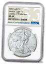 yɔi/iۏ؏tz AeB[NRC RC   [] 2021 American Silver Eagle Type 1 NGC MS69 Last Day of Production 35th Anniv