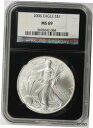 2006 シルバー イーグル MS 69 $1 NGC ブラック レトロ スラブ 25 周年記念2006 Silver Eagle MS 69 $1 NGC Black Retro Slab 25th Anniversary(3)