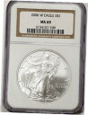 yɔi/iۏ؏tz AeB[NRC RC   [] 2006-W $1 1oz Burnished Silver American Eagle MS69 NGC 3134107-109