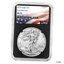 yɔi/iۏ؏tz AeB[NRC RC   [] 2022 $1 American Silver Eagle NGC MS70 ER Flag Label Retro Core