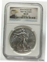  アンティークコイン コイン 金貨 銀貨  2014 Silver American Eagle First Release NGC MS69