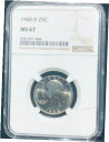 yɔi/iۏ؏tz AeB[NRC RC   [] 1968 D NGC MS67 WASHINGTON QUARTER HIGH GRADE! VERY LOW POP! Bright White Coin