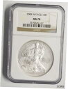 【極美品/品質保証書付】 アンティークコイン コイン 金貨 銀貨 [送料無料] 2008 W American Silver Eagle S$1 MS 70, West Point Mint NGC Certified (DS565)