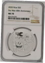 2020 ニウエ $2 - パックマン 40 周年記念 - NGC MS702020 Niue $2 - Pac-Man 40th Anniversary - NGC MS70