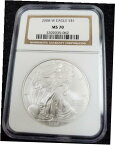 【極美品/品質保証書付】 アンティークコイン 銀貨 2008-W Burnished Silver Eagle NGC MS70 [送料無料] #sot-wr-011093-891