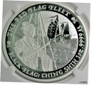 【極美品/品質保証書付】 アンティークコイン 銀貨 2021 Black Flag RED FLAG FLEET MS69 Tuvalu 1 oz .999 silver coin [送料無料] #scf-wr-011093-3116